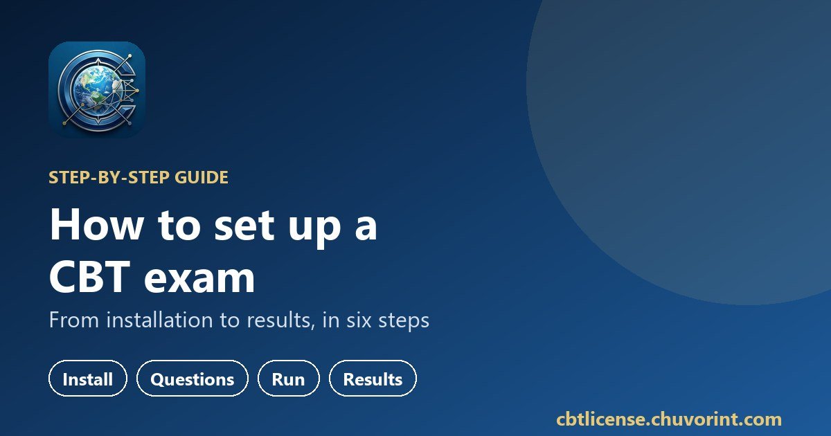 How to set up a computer-based test (CBT) in your school
